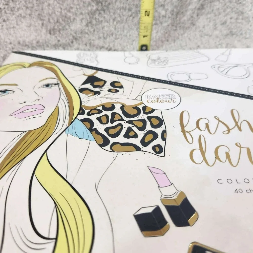 Kaisercolour Coloring Book - Fashion Darling 40 Designs